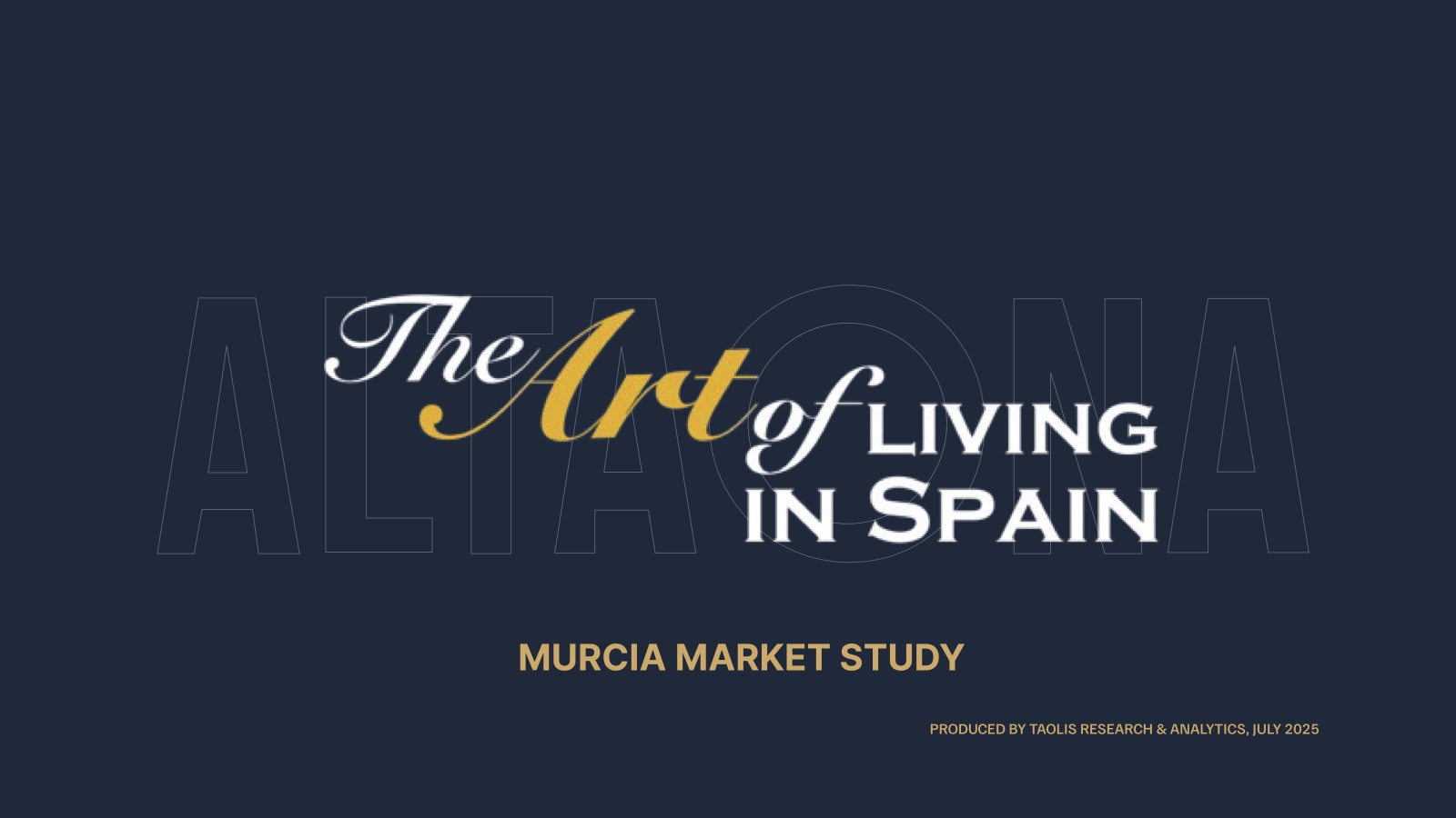 Cover of the Murcia market study.